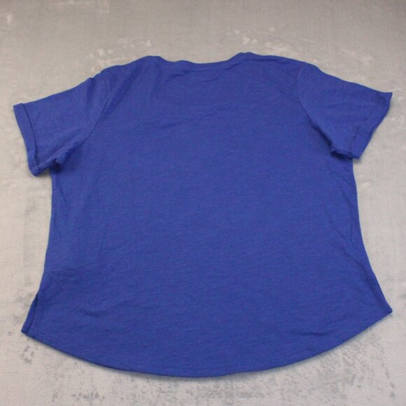Buffalo Bills Scoop Neck Short Sleeve Rounded Hem Tee Women's Size XXL - Picture 3 of 8
